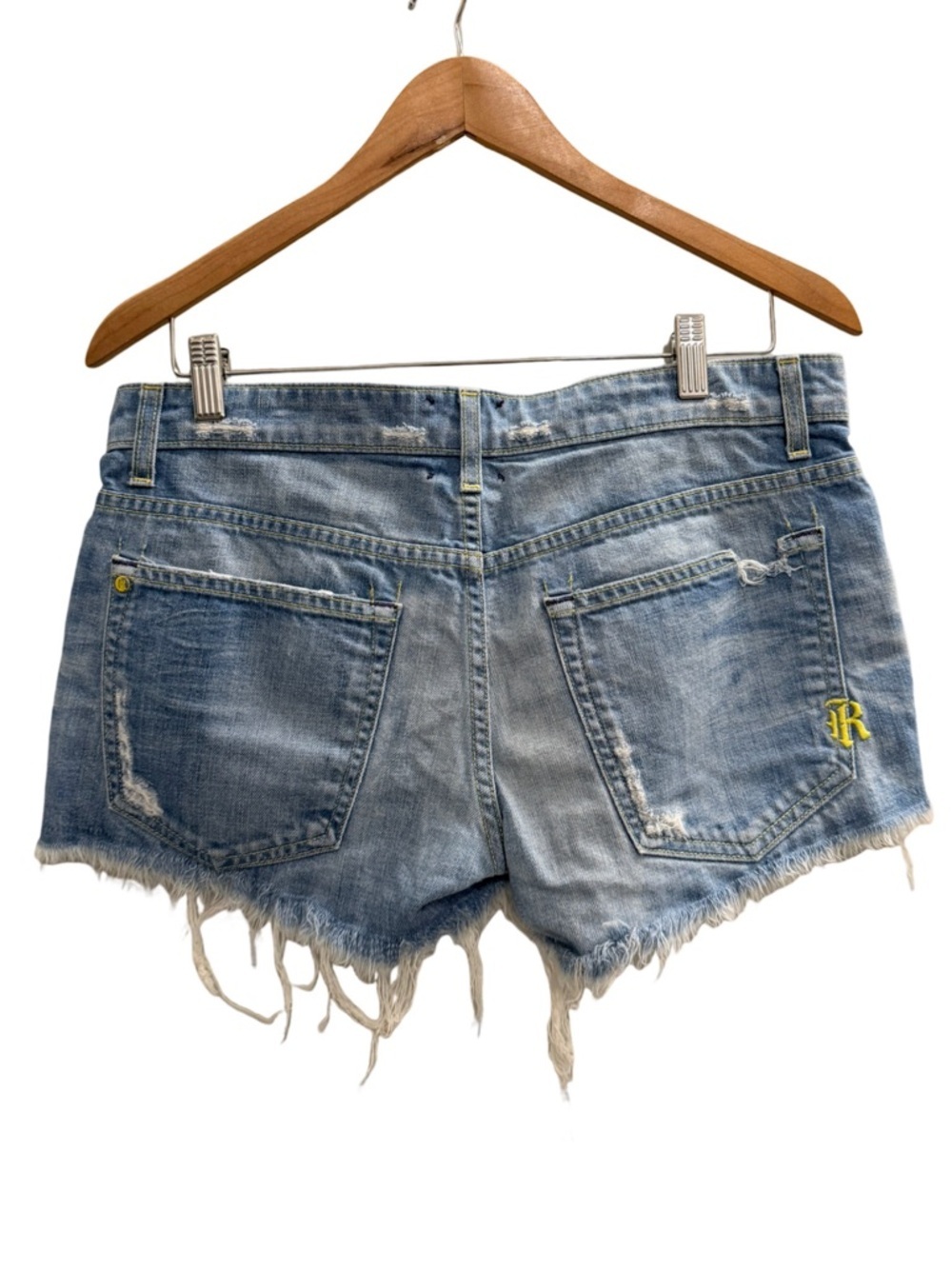 Rich & Skinny Distressed Denim Cutoff Shorts Size 28 Frayed Festival Jean Shorts